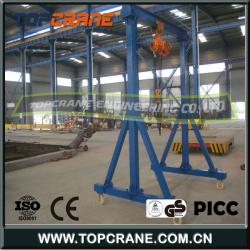 Manual Operation of Mini Simple Mobile Gantry Crane Hot sell