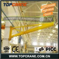 Manual Rotating Wall Mouted Jib Cranes 360 degree Column Swing