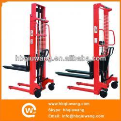 Material lift hydraulic manual stacker