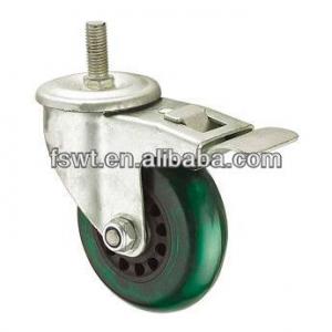 Medium Duty Screw Rod Caster Wheel With Brake