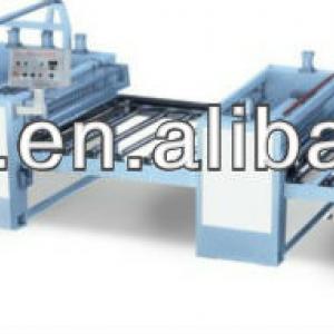 Melamine paper sticking machine in furniture