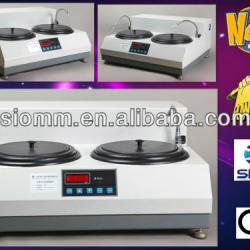 Metallographic grinding and polishing machine with two disc