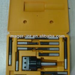 Metric 75mm boring head w/12 pcs. boring bar and 3MT shank