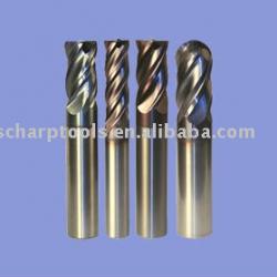 Micro grain carbide end mill