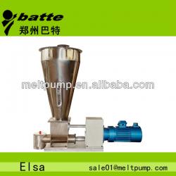 Micro screw volumetric feeder for pellet material