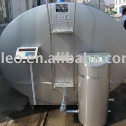 Milk cooling receiving tank