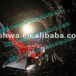 mini articulated wheel rock loader for underground mininig in tunnels