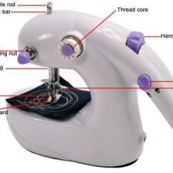 Mini battery operated household Sewing Machine