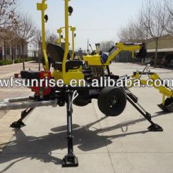 Mini excavator manufacturer factory direct self powered backhoe towable