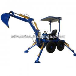 Mini Towable backhoe with engine