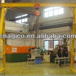 mobile gantry crane with wire rope hoist