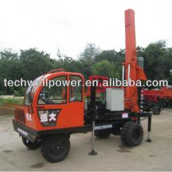 Mobile Screw Hydraulic Pile Driver for WIND FARM, SOLAR YARD, FARM Piling Work