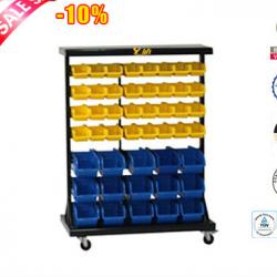 Mobile sided parts storage box cart R series