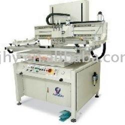 Motor lifting/descending plane screen printer