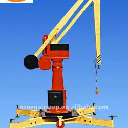 Movable slew jib crane