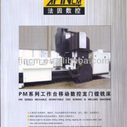 Movable worktable CNC boring milling and machine