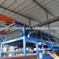 Mud belt vacuum filter press