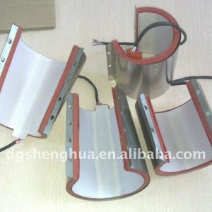 Mug heating element for mug heat press machines , mug silicone heater