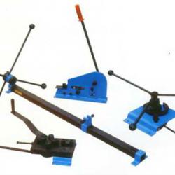 Multi-purpose Metal Craft Tool Set W-1 with 1/4" base has four 3/8" mounting holes and Punch capacity 3/16" flat stock