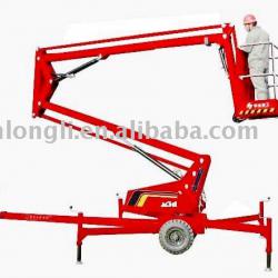 Narrow articulated boom lift