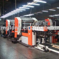 Offest printing machine on metal sheet