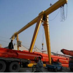 outdoor motor-driven single girder rail mounted gantry crane