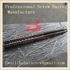 Parallel double screw and barrel extruder hdpe screw