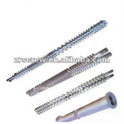 Parallel twin screw and barrel for plastic extruder