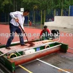 paver machine for running track