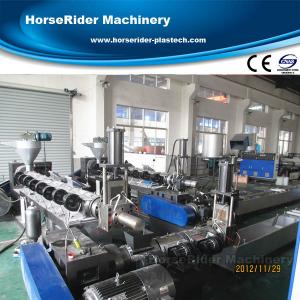 pe pp film two extruder granulation line waste plastic granules making machine