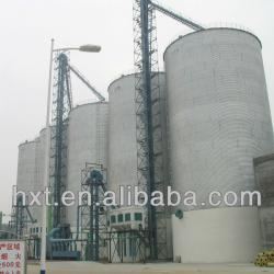 Peanut cake storage steel silos,700 ton tank and bins on farm, grain silo