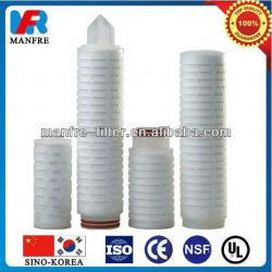 PES pleated filter element for beverage offered by china manufacturer