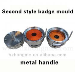 Pin button press badge mould for badge machine