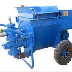 Piston mortar plastering pump