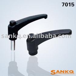 Plastic Adjustable handle with thread clamp handle lever