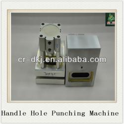 Plastic bag making machine with automatic handle punching machine