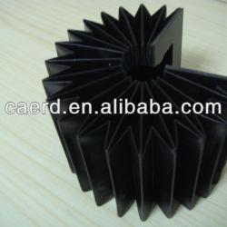 plastic cloth fabric accordion guide cover