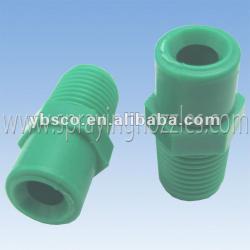 Plastic connector PE tube / pressure fog misting flat fan nozzle