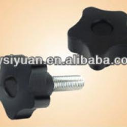 plastic five star corrugated handle wheel