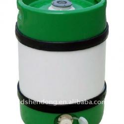 plastic, wooden, stainless steel beer can dispenser