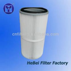 pleated dust filter cartridge