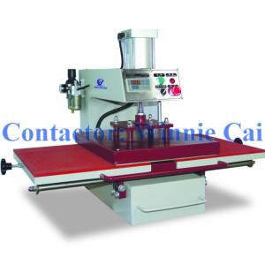 Pneumatic two stations sportswear heat transfer printing machine