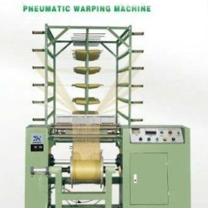 Pneumatic warping machine