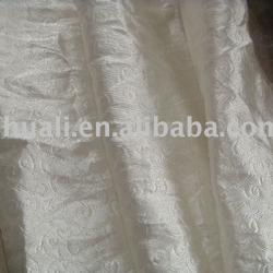 Polyester Jacquard Voile Fabric/100% Polyester Yarn Dyed Sheer Curtain Fabric