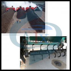 Popular abroad mobile compost machine for animal manure fertilizer making