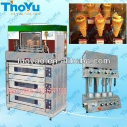 Popular food making machine cone pizza machine