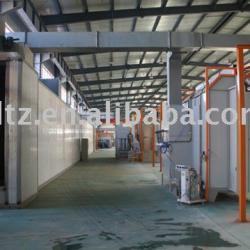 Powder coating line