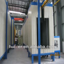 powder coating line for lighting equipment