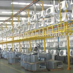 Powder coating plant for Air-container case shell