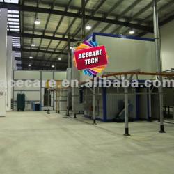 Powder coating production line for machinery,Spraying Paint line with drying oven